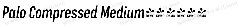 Palo Compressed Medium字体转换